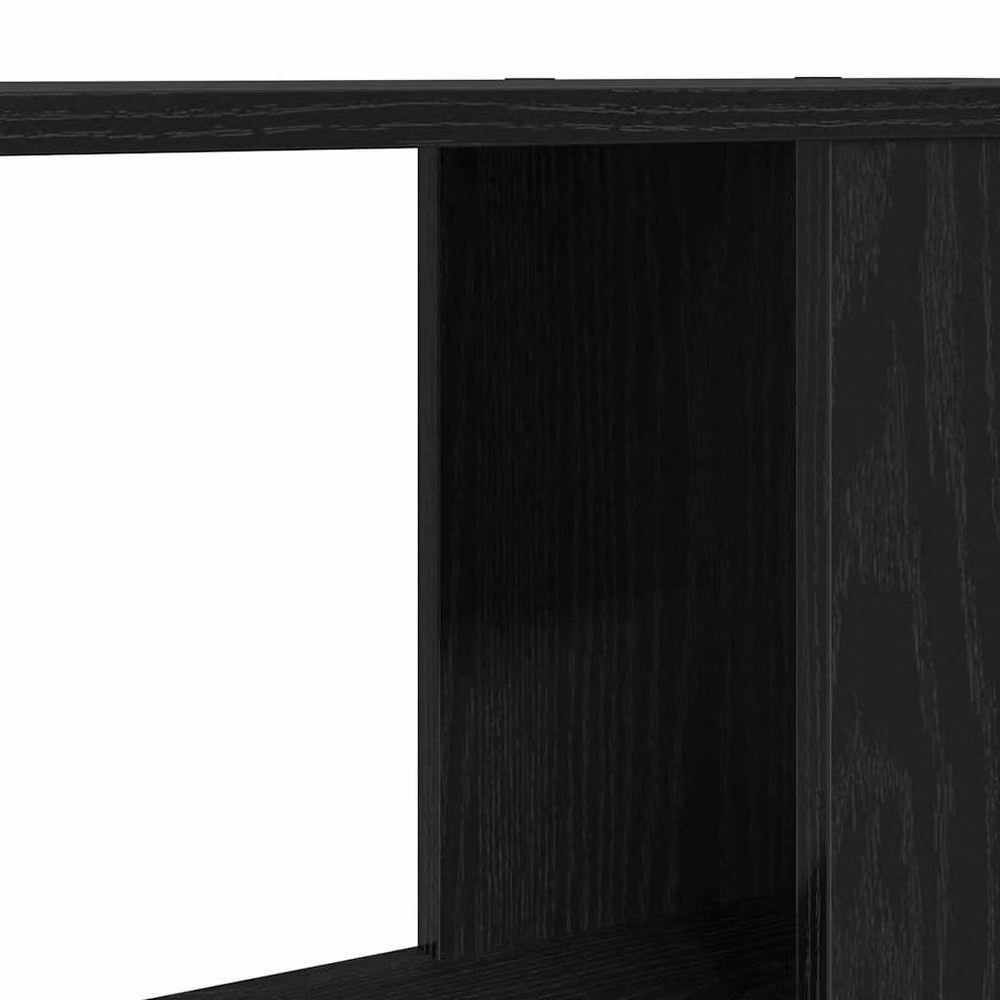 Berkfield Home Modern Black Oak TV Cabinet in Matt MDF, W/D/H: 60 x 24 x 32 cm – 8