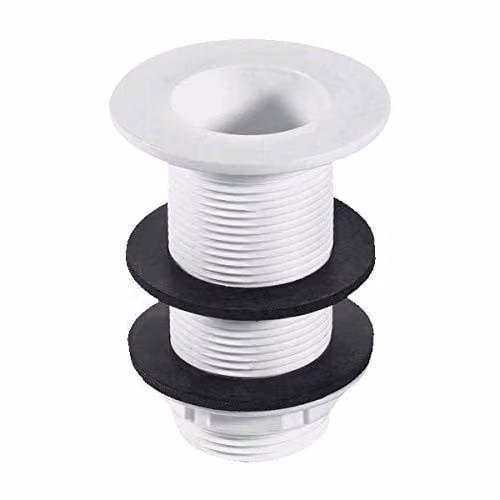 McAlpine 1 inch Tank Overflow with 3 inch Tail, White
