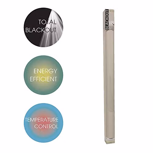 Riva Home Eclipse Blackout Roller Blind in Ivory Polyester, W: 153 cm, H: 162 cm – 3