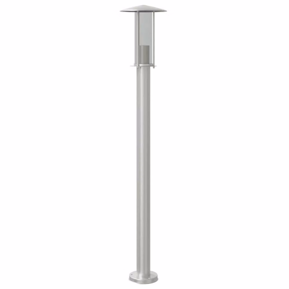 Berkfield Home Silver Stainless Steel Outdoor Floor Lamp, Height: 100 cm – 2