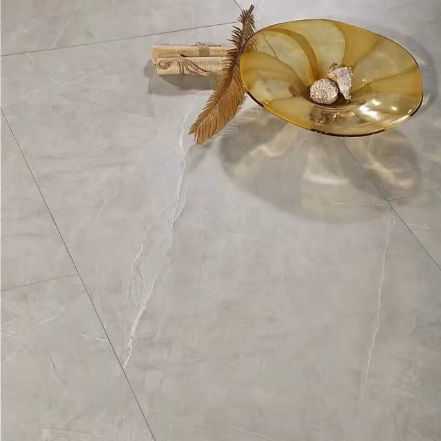 Anglo Flooring Marble Tile Effect Laminate Flooring in Grey and Anthracite