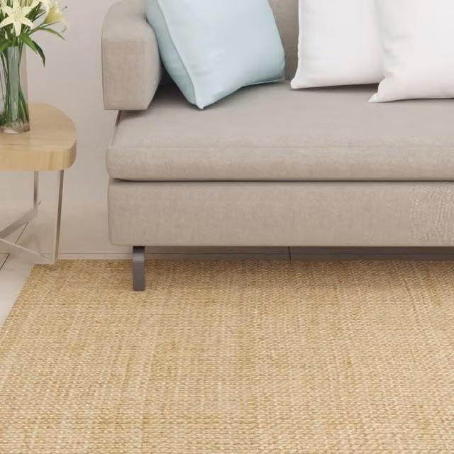 Berkfield Home Natural Sisal Rug in Brown, W: 100 cm, D: 150 cm – 1