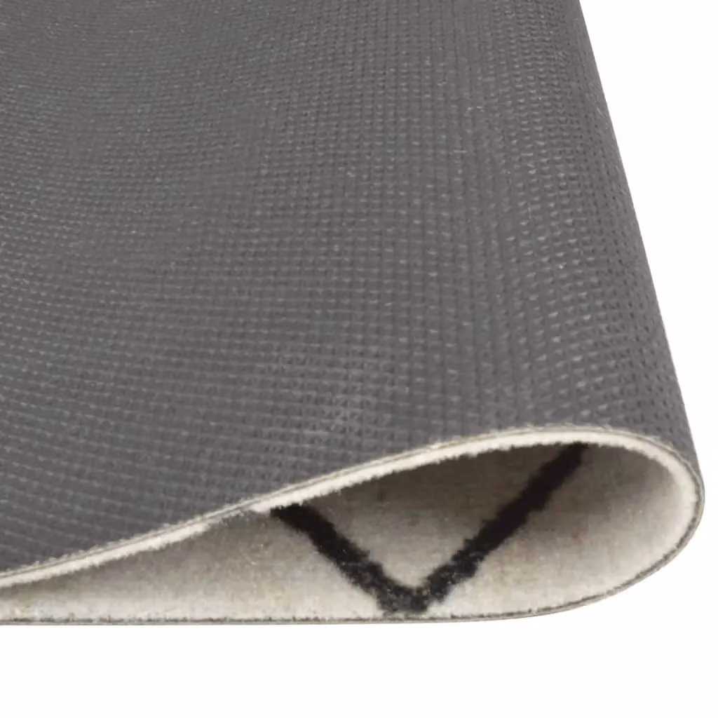Berkfield Home Washable Grey Velvet Kitchen Rug with Diamond Pattern, W: 60 cm, L: 300 cm – 2