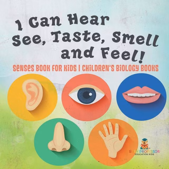 Baby Professor I Can Hear, See, Taste, Smell & Feel Senses Book for Kids, Multicolour