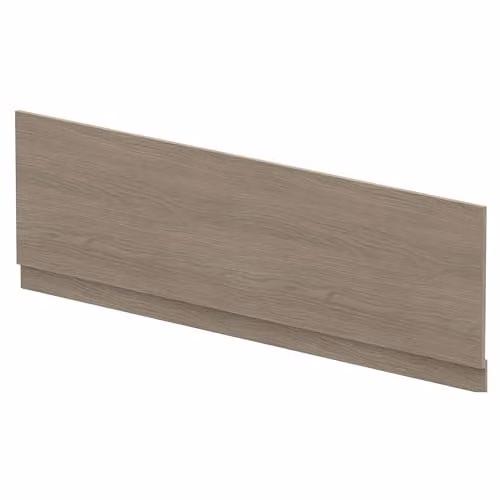 Balterley Wooden Front Bath Panel with Plinth in Grey Oak, 1800mm