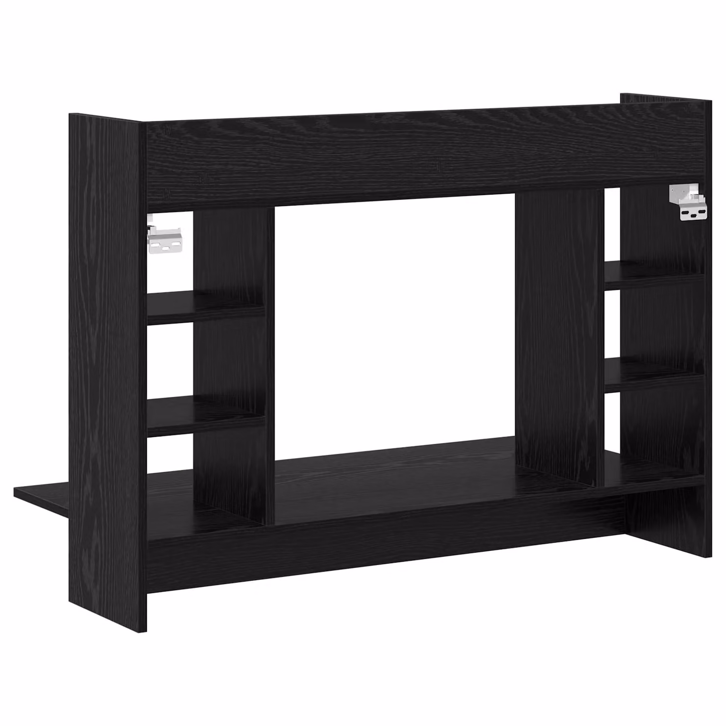 Berkfield Home Black Oak Wall-Mounted Writing Desk, W/D/H: 105 x 48 x 75 cm – 5