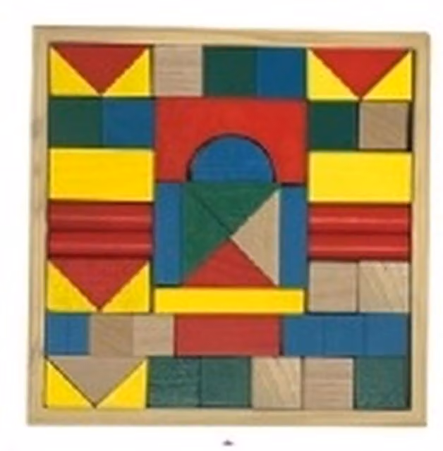 UMKYTOYS Multicolour Wooden Educational Stacking Blocks for Toddlers