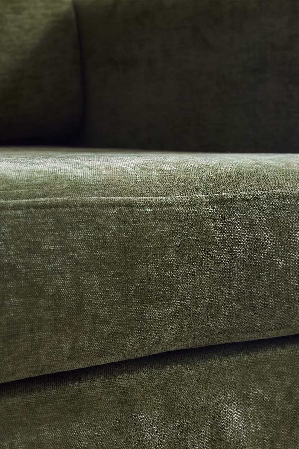 Living and Home Mid-Century Single Sofa Armchair in Green Fabric – 5