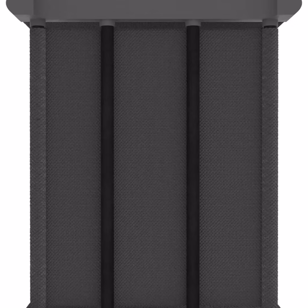 Berkfield Home 6-Cube Display Shelf with Fabric Boxes in Grey, W/D/H: 103 x 30 x 72.5 cm – 3