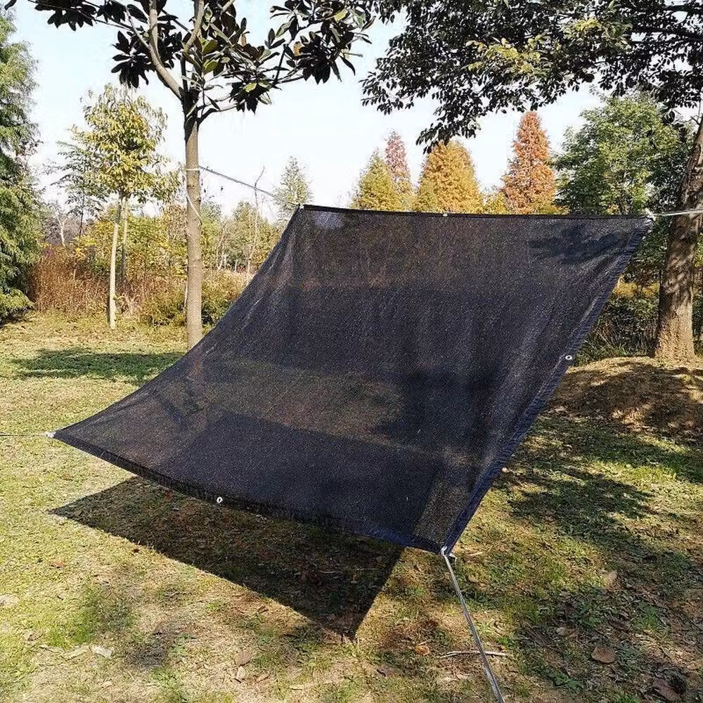 NESTLUNE UV Resistant Black HDPE Shade Sail Mesh Tarp, W: 100 cm, H: 15 cm – 4