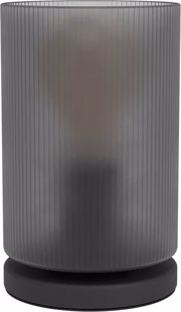 Loops Modern Glass Table Lamp in Black or White for Your Living Room, Bedroom or Home Office – 3