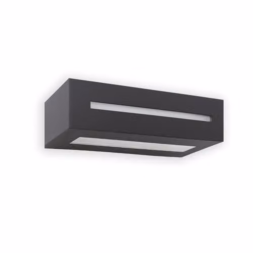 Netlighting West 1 Up and Down Outdoor Wall Light, Grey, IP54, E27 – 1