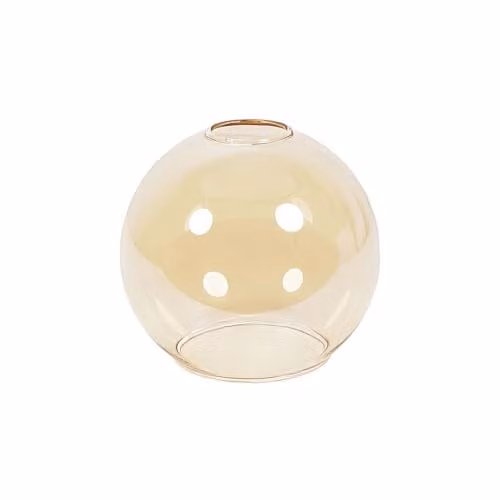 ValueLights Amber Glass Sphere Ceiling Light Shade, Width: 15 cm – 1