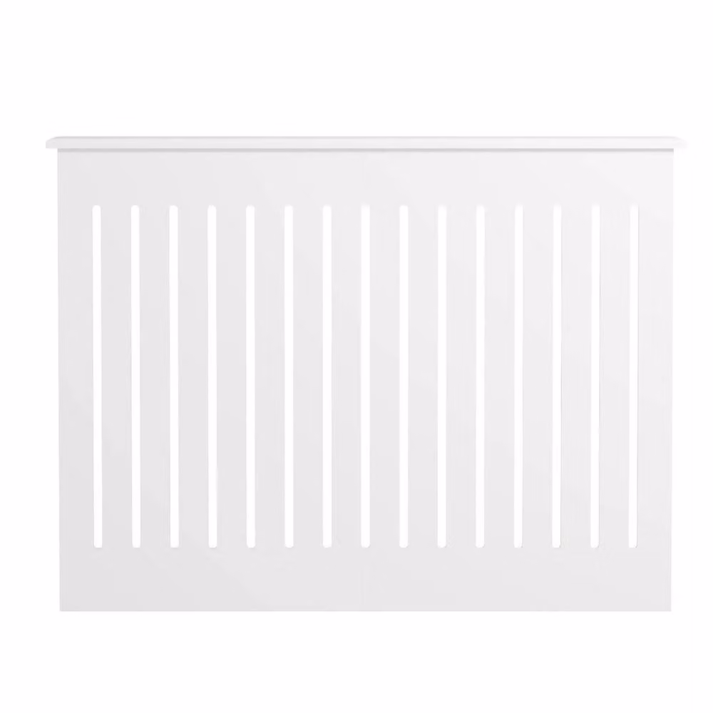 SPETLEK White Medium Radiator Cover with Vertical Slat Design – 2