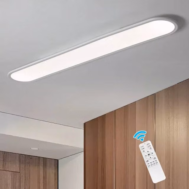 Garwarm Dimmable LED Flush Mount Ceiling Light in White with Remote Control – 1