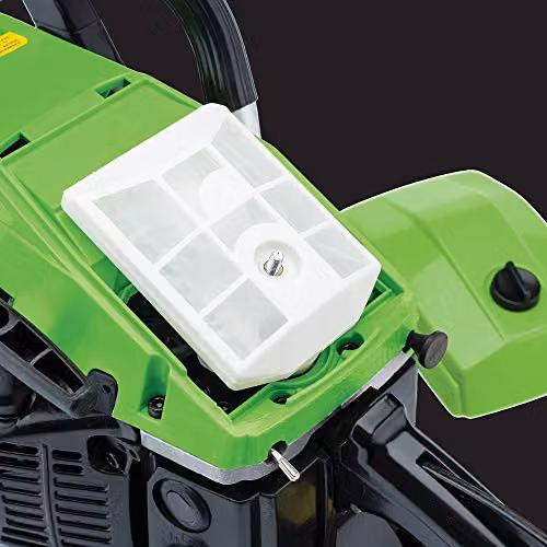 Draper 45cc Petrol Chainsaw with 1.7KW 2 Stroke Engine and 450mm 18 inch Oregon Bar in Green and Black – 2