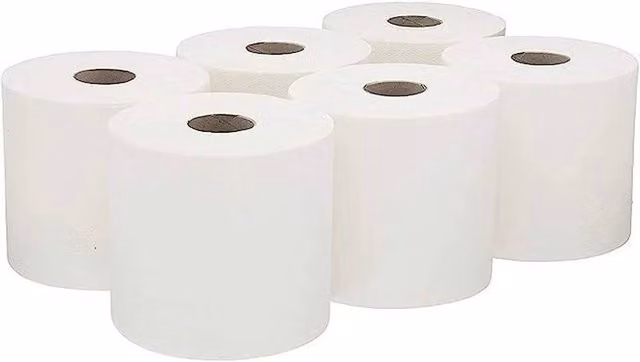 NESTLUNE 2-Ply White Embossed Kitchen Hand Paper Rolls, W/D/H: 100 x 15 x 15 cm – 1