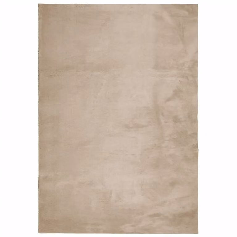 Berkfield Home HUARTE Abstract Short Pile Rug in Sand and Brown, W/D/H: 140 x 200 cm
