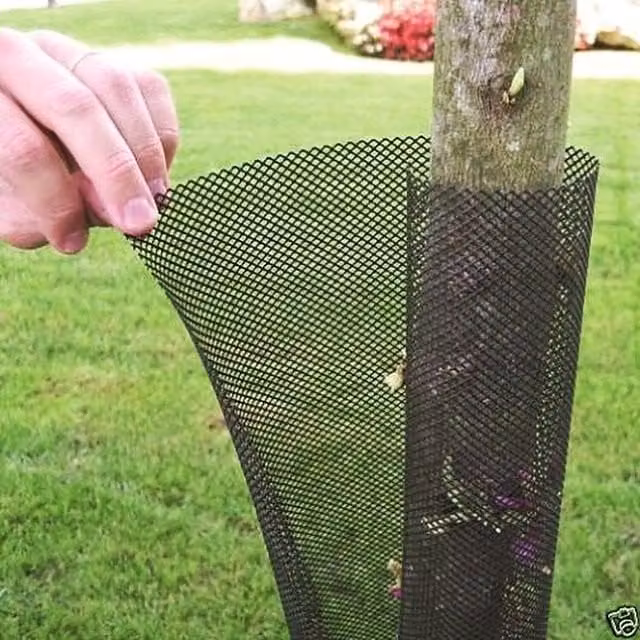 True Products 5 Pack Expanding Tree Guard Protector, Black, H 55 cm x W 10 cm