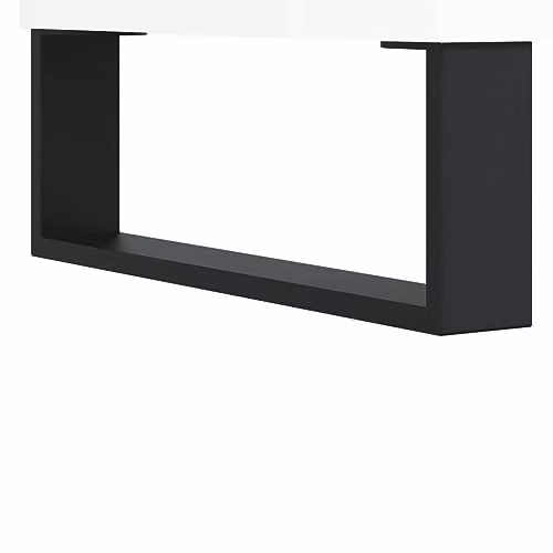 vidaXL Modern High Gloss White Sideboard in Engineered Wood W/D/H: 34.5 x 34.0 x 90.0 cm – 2