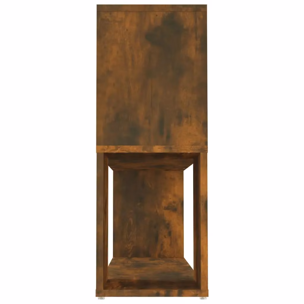 Berkfield Home Smoked Oak Book Cabinet in Brown, W/D/H: 100 x 24 x 63 cm – 5