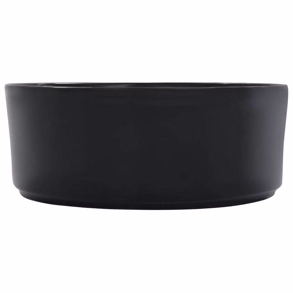 Berkfield Home Ceramic Wash Basin, Black, W: 36 cm, D: 14 cm, H: 14 cm – 2