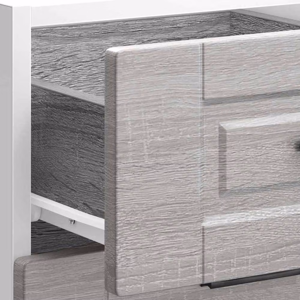 Berkfield Home Porto Kitchen Base Cabinet in Grey Sonoma Engineered Wood, H 81.5 x W 46.0 x D 40.0 cm – 3