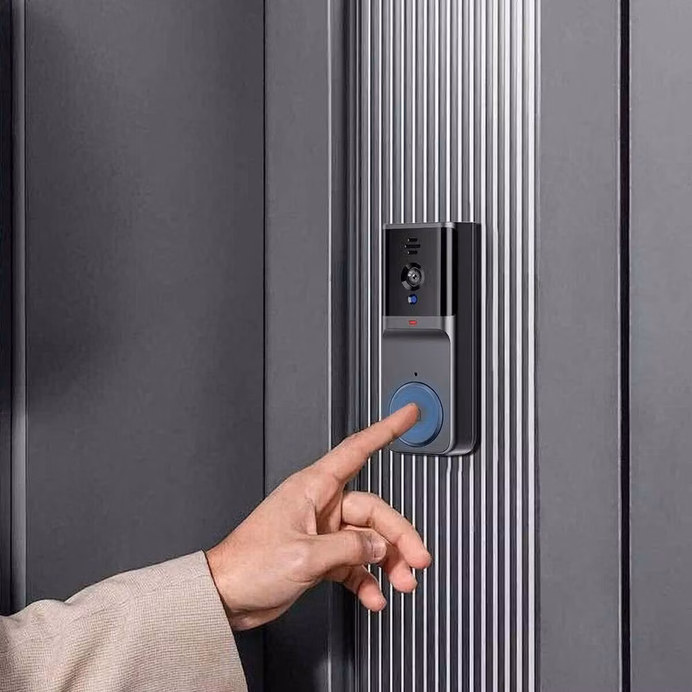 SPETLEK Smart WiFi Wireless Video Doorbell Security Ring in Black – 4