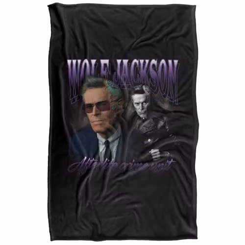 LOGOVISION Beetlejuice Beetlejuice Wolf Homage Super Soft Silky Touch Fleece Throw Blanket, Multicolour, W/D/H: 91 x 147 cm – 1