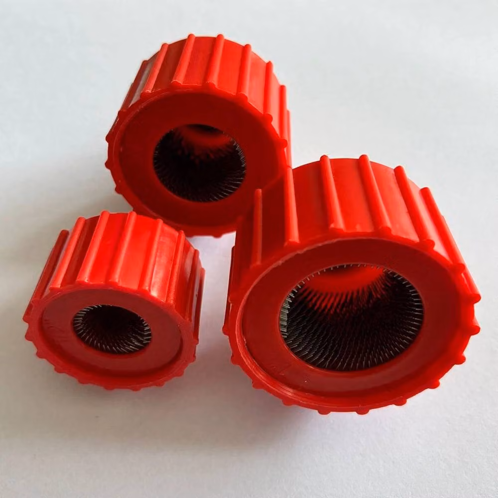 NESTLUNE 9x Red Copper Pipe Cleaner Brush for Drill/Driver, Stainless Steel, W/D/H: 100 x 15 x 15 cm – 6