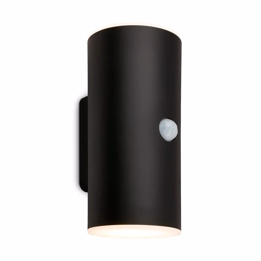 Briloner Rechargeable LED Outdoor Wall Lamp with Motion and Dusk Sensor, Black, H x W x D: 15.5 x 7.0 x 8.5 cm – 2