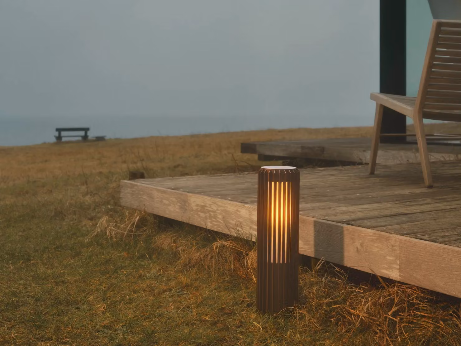 Nordlux Aludra Brown Metal Outdoor Post Light with E27 Mains Connection and IP44 Rating – 2