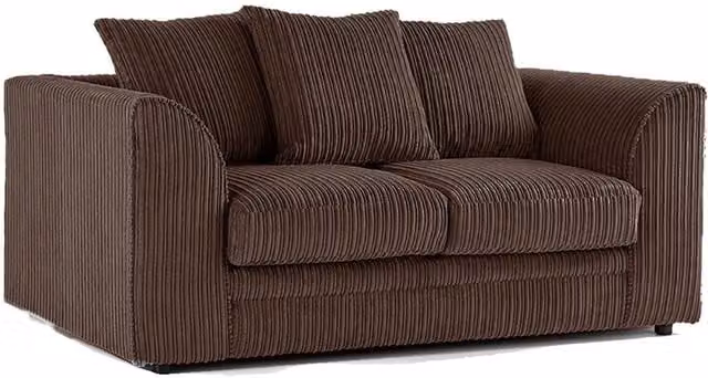 Furnishings For Less UK Luxor Right Hand Facing Corner Sofa in Chocolate Brown Jumbo Cord Fabric – 1