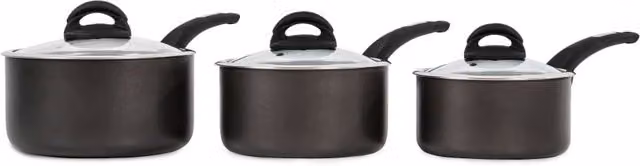 Tower 3 Piece Ceramic Non-Stick Saucepan Set, Grey – 6