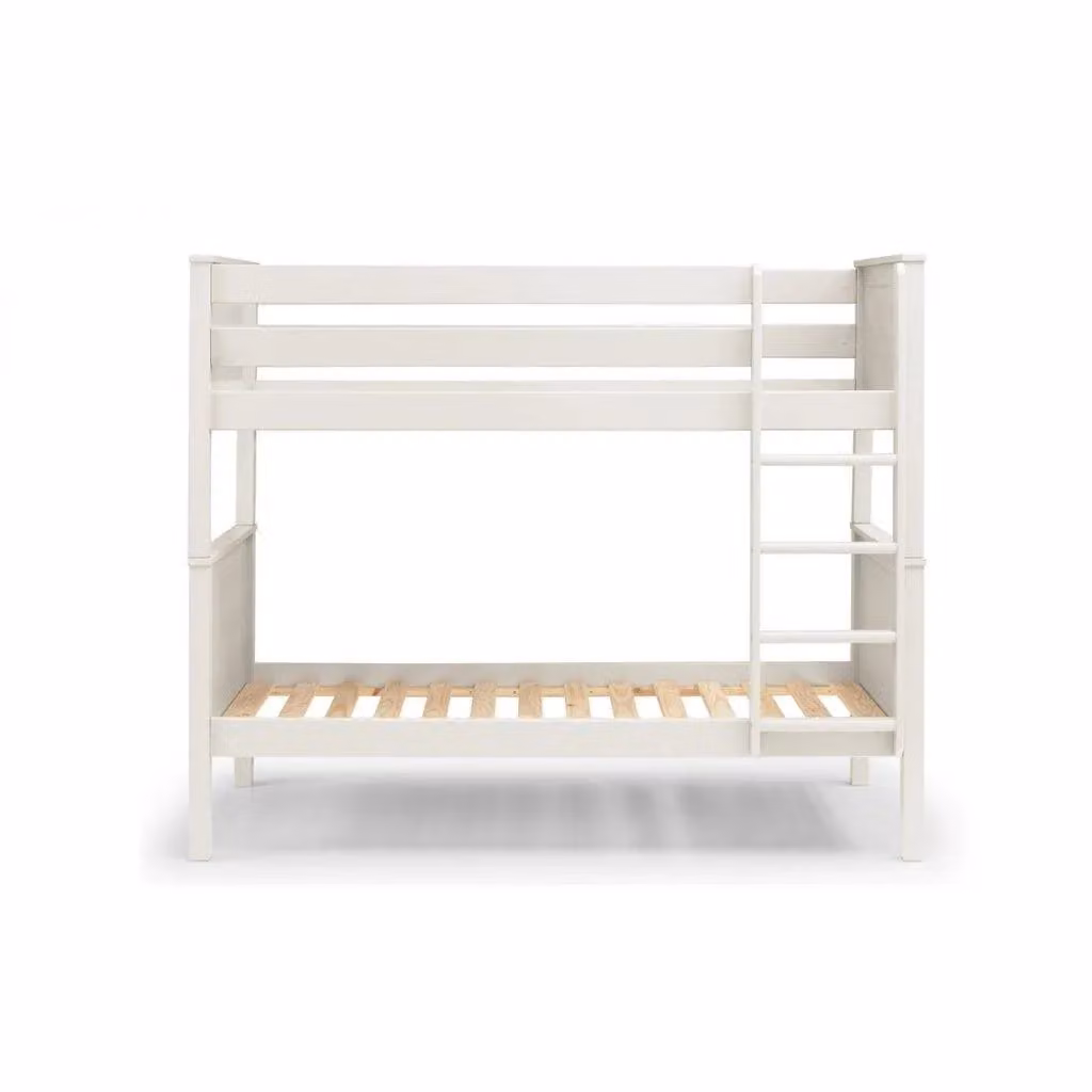 Ashfield Classic Surf White Solid Wood Bunk Bed, Size: Single (90 x 190 cm)