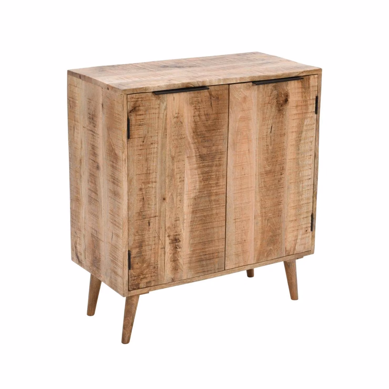 IH Design Bratton Mango Wood Drinks Cabinet and Sideboard in Brown, W: 90 cm, D: 40 cm, H: 80 cm – 2