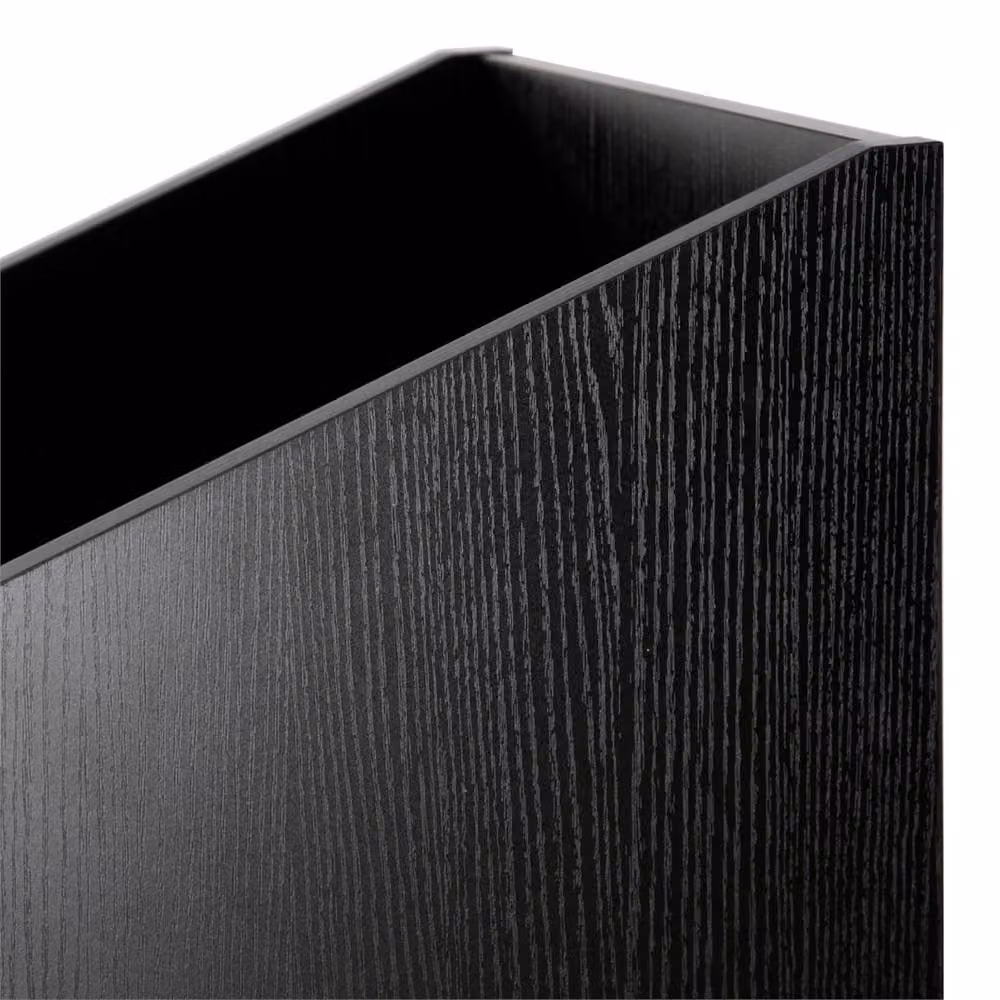 Charles Jacobs Modern Black Vinyl Record Storage Box for 12 inch LPs, W/D/H: 36.5 x 34.0 x 26.5 cm – 3