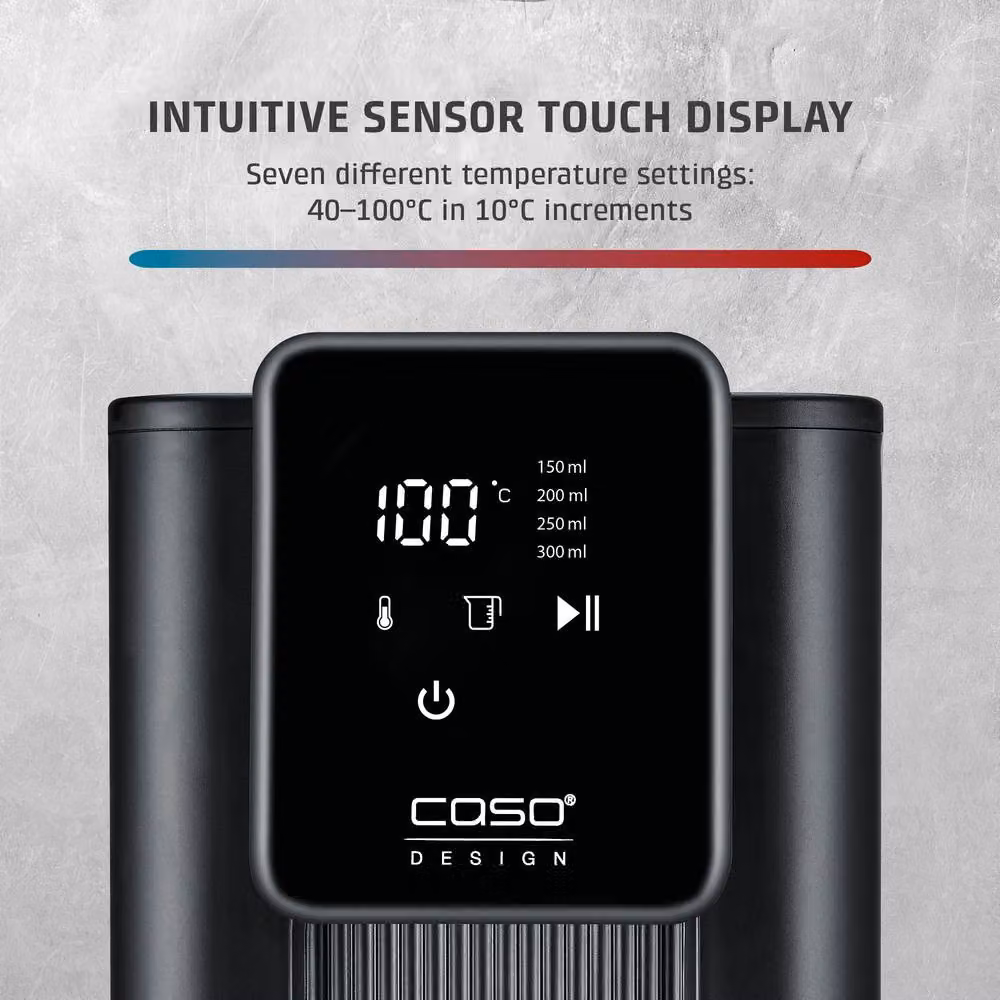 Caso Design HW616 Turbo Hot Water Dispenser with 2.5 l Removable Tank and Limescale Filter, Black – 4