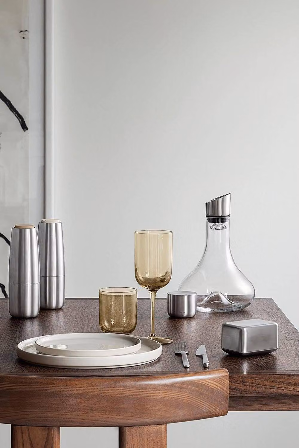 Blomus Alpha Glass Decanter Carafe with Stainless Steel Lid, 1.5 l, Transparent – 2