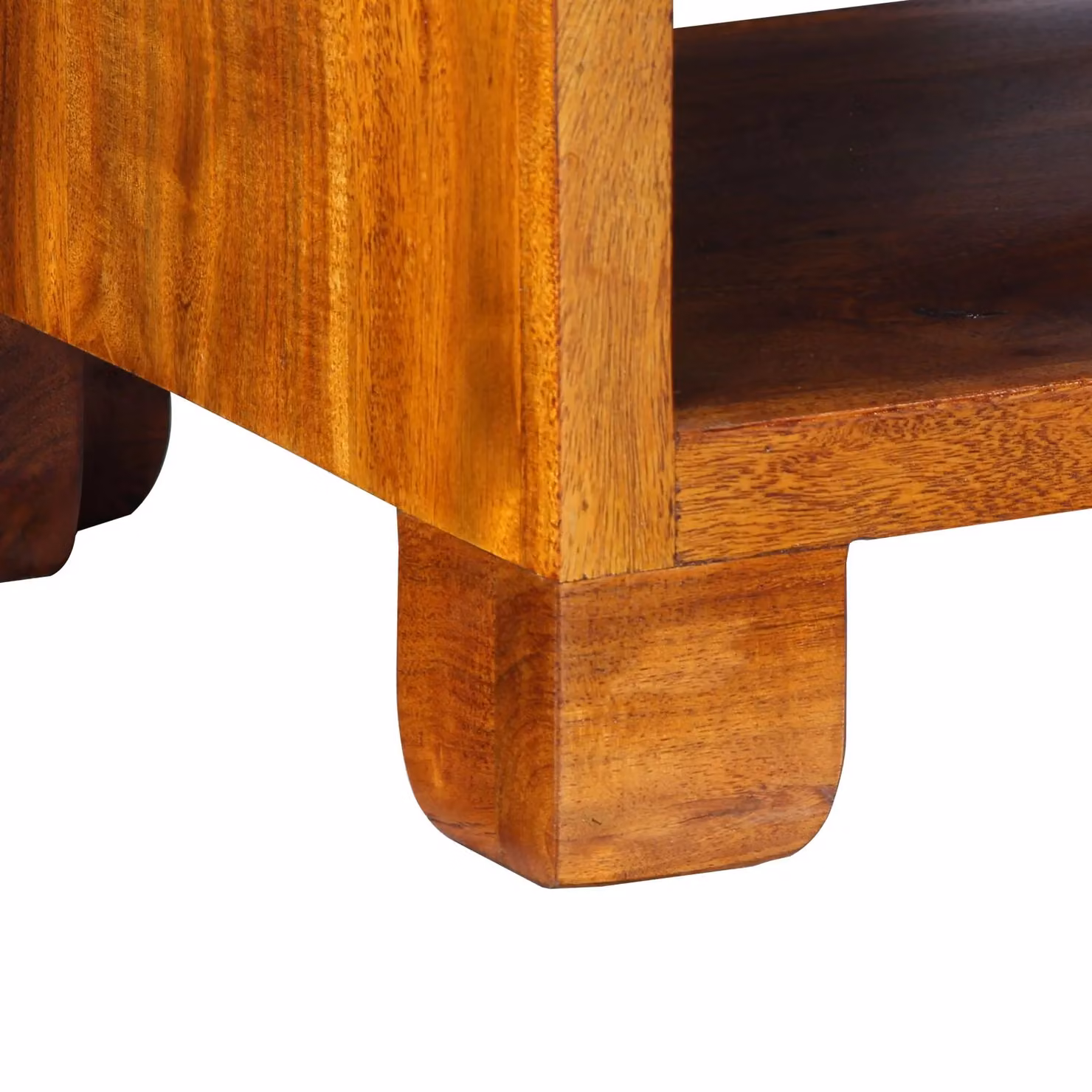 Berkfield Home Geometric Side Cabinet in Brown Solid Acacia Wood W/D/H: 40 x 35 x 45 cm – 5
