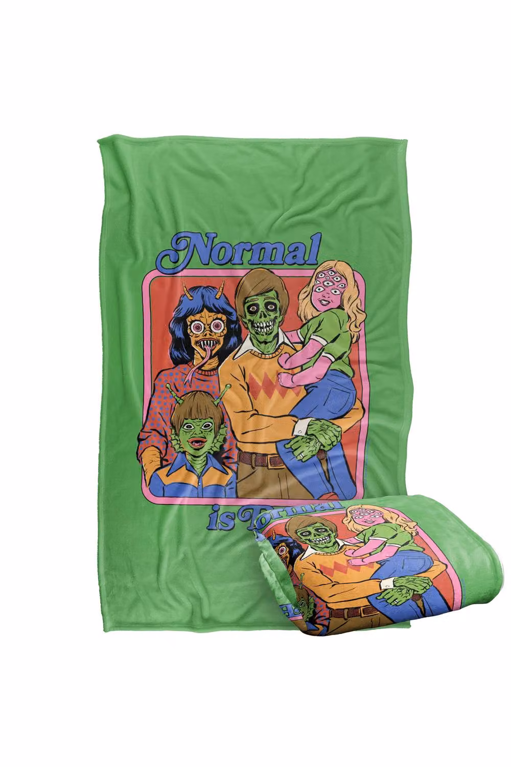 Steven Rhodes Normal Is Boring Super Soft Fleece Throw Blanket, Multicolour, W/D/H: 91 x 147 cm – 2