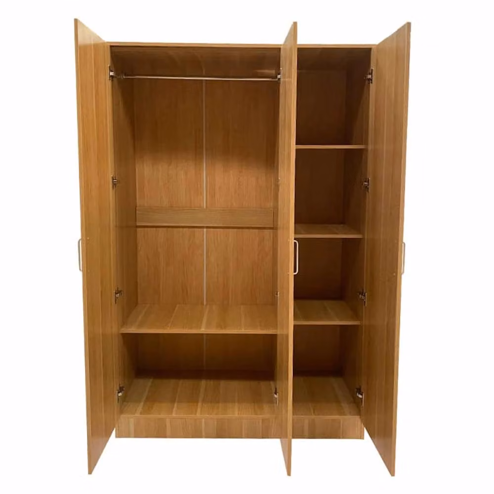 KDMD Chelsea Oak 3 Door Wardrobe in Brown, H 185 x W 120 x D 50 cm – 3
