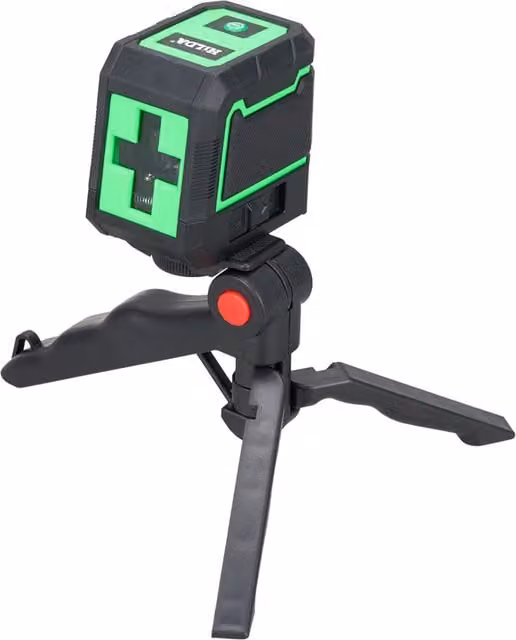 Darphe Compact 2 Line Laser Level with Tripod in Green and Black