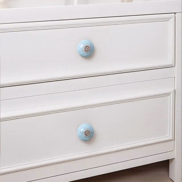Komore Blue Ceramic Furniture Knob Set