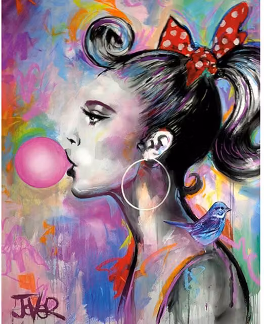 Loui Jover Bubble I Multicolour Paper Poster Illustration