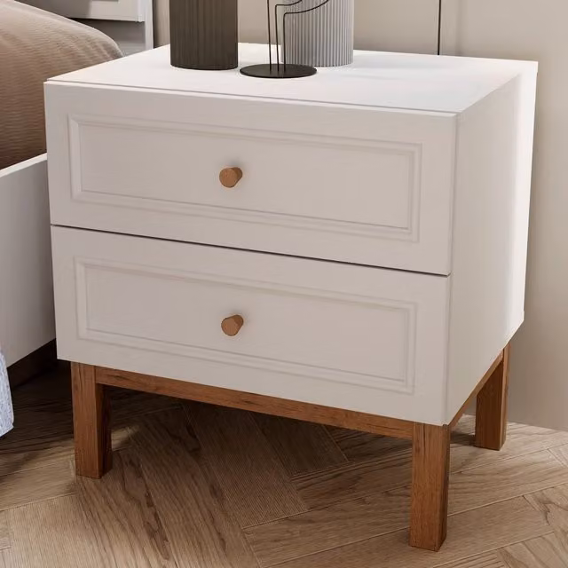 Furniture To Go Wensley Bedside Table in Light Grey
