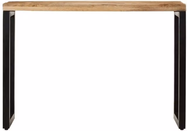 Berkfield Home Mango Wood Console Table in Brown, W/D/H: 110 x 35 x 76 cm – 1