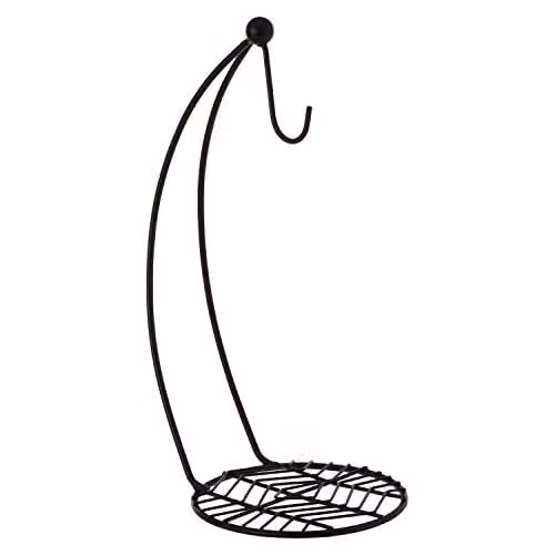 Premier Vertex Freestanding Metal Banana Hanger in Black