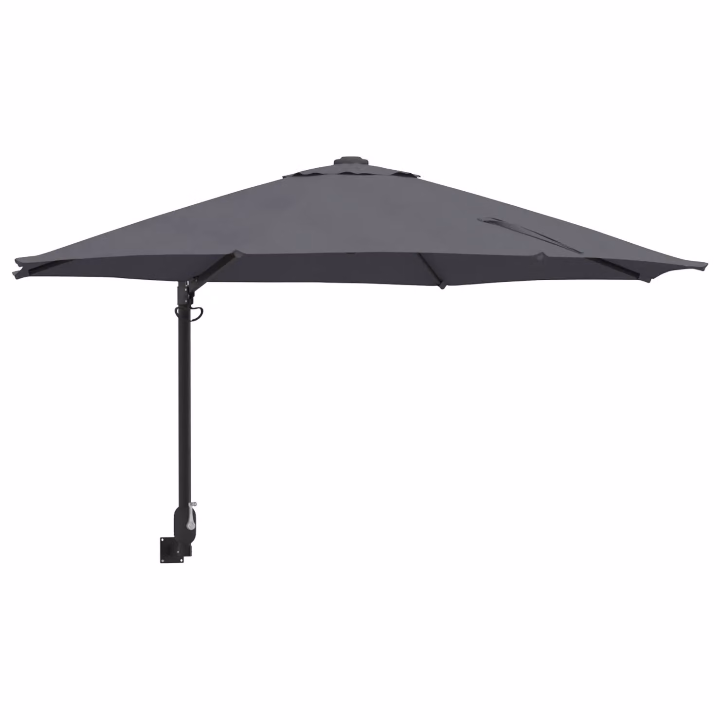 Berkfield Home Large Patio Umbrella in Anthracite with Powder-Coated Steel and Polyester – 2