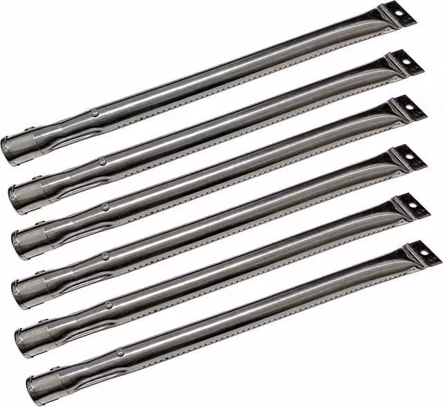 Charles Bentley Set of 6 Stainless Steel Gas BBQ Burners in Silver – 1